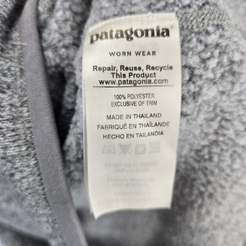 Patagonia Better Sweater 1/4-Zip Fleece Womens Small Heather Gray Pullover 25617 - Picture 8 of 12